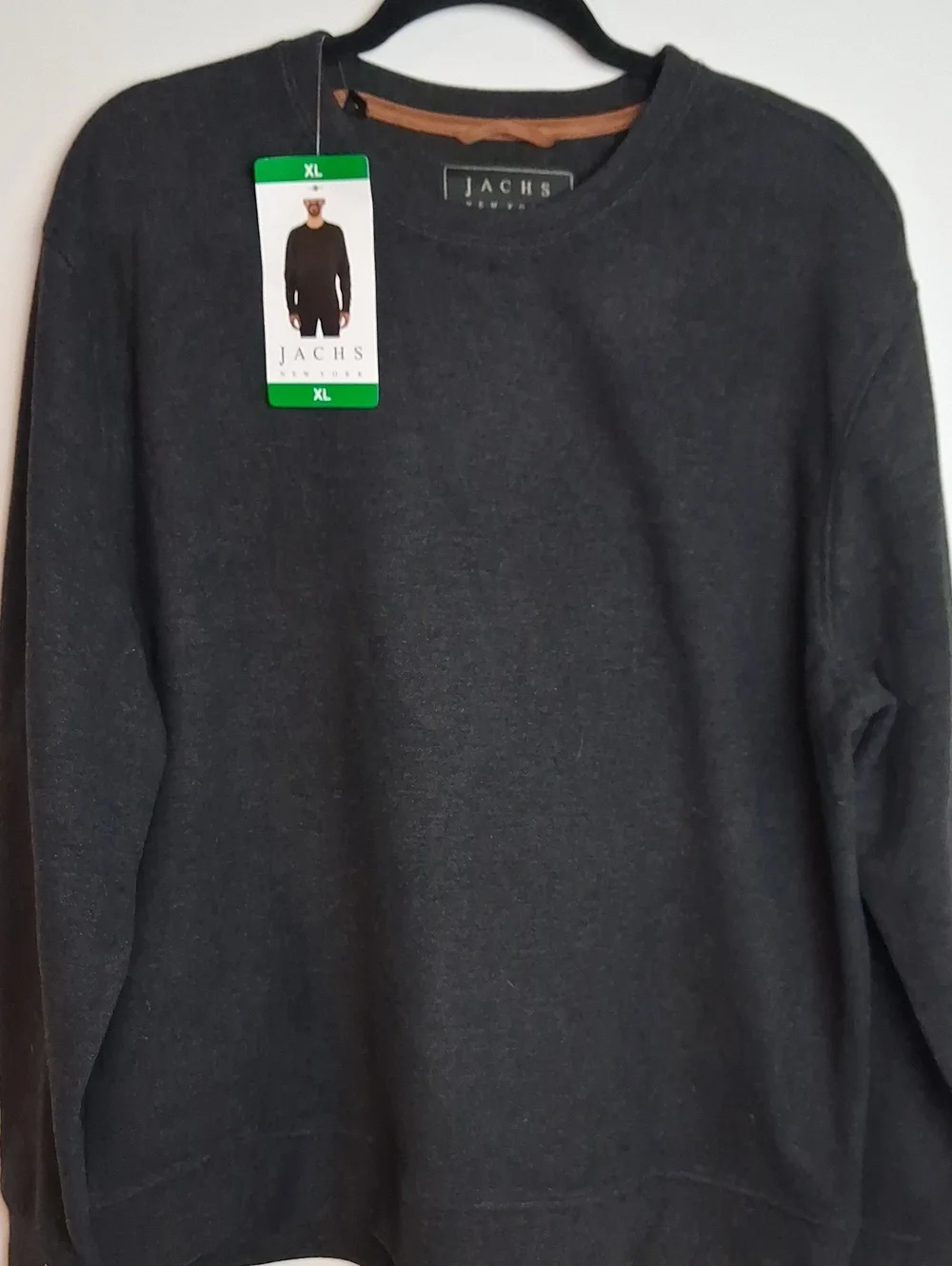 Jachs Men's Charcoal Gray Crewneck Sweater